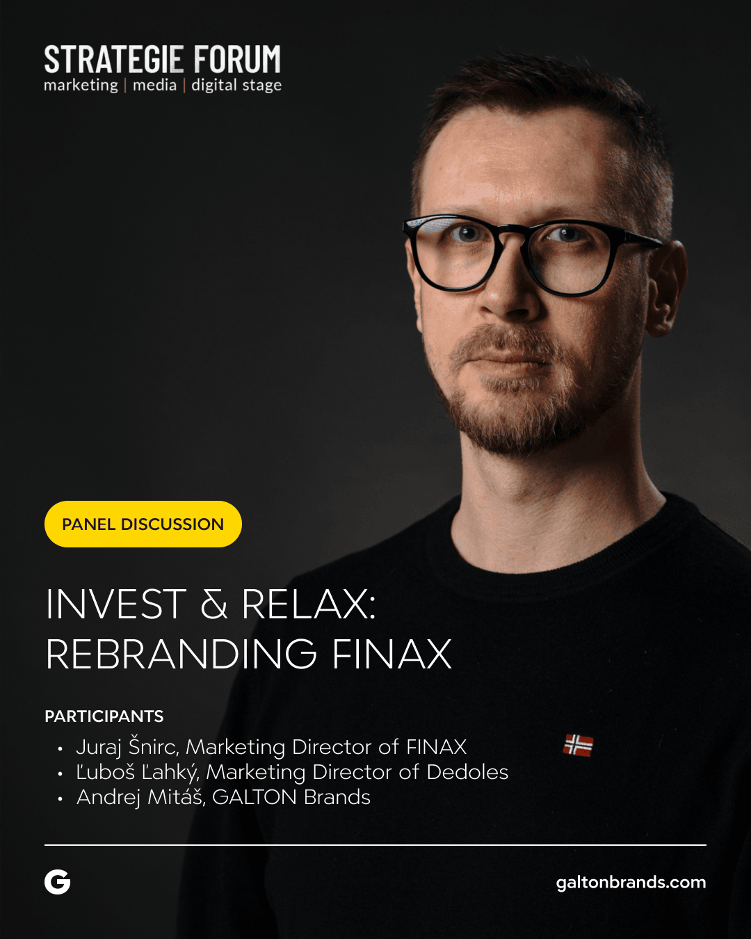 Event announcement, panel of participants