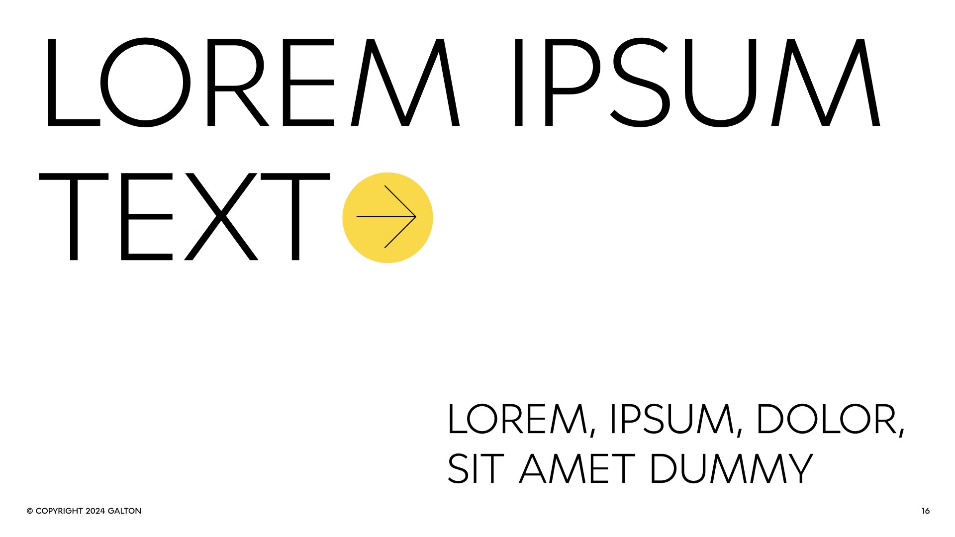 Big headline with icon + subtitle