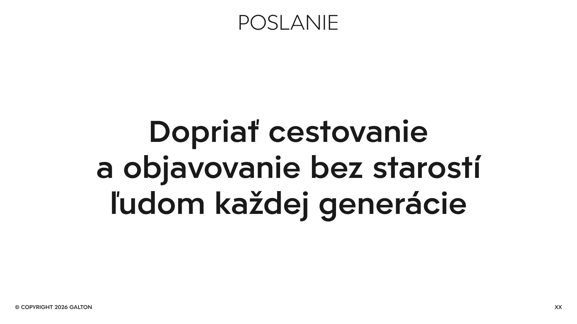 Statement centered
